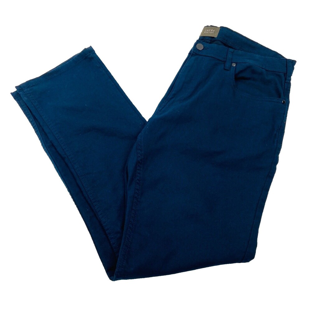 JACHS New York Mens 38x34 Blue Soft Cotton 5-Pocket Pants